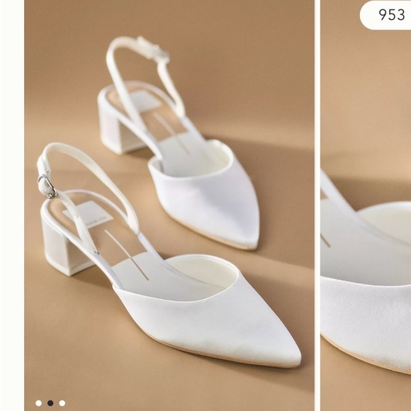 Dolce Vita Carel Satin Block Heels 7 - Picture 1 of 7